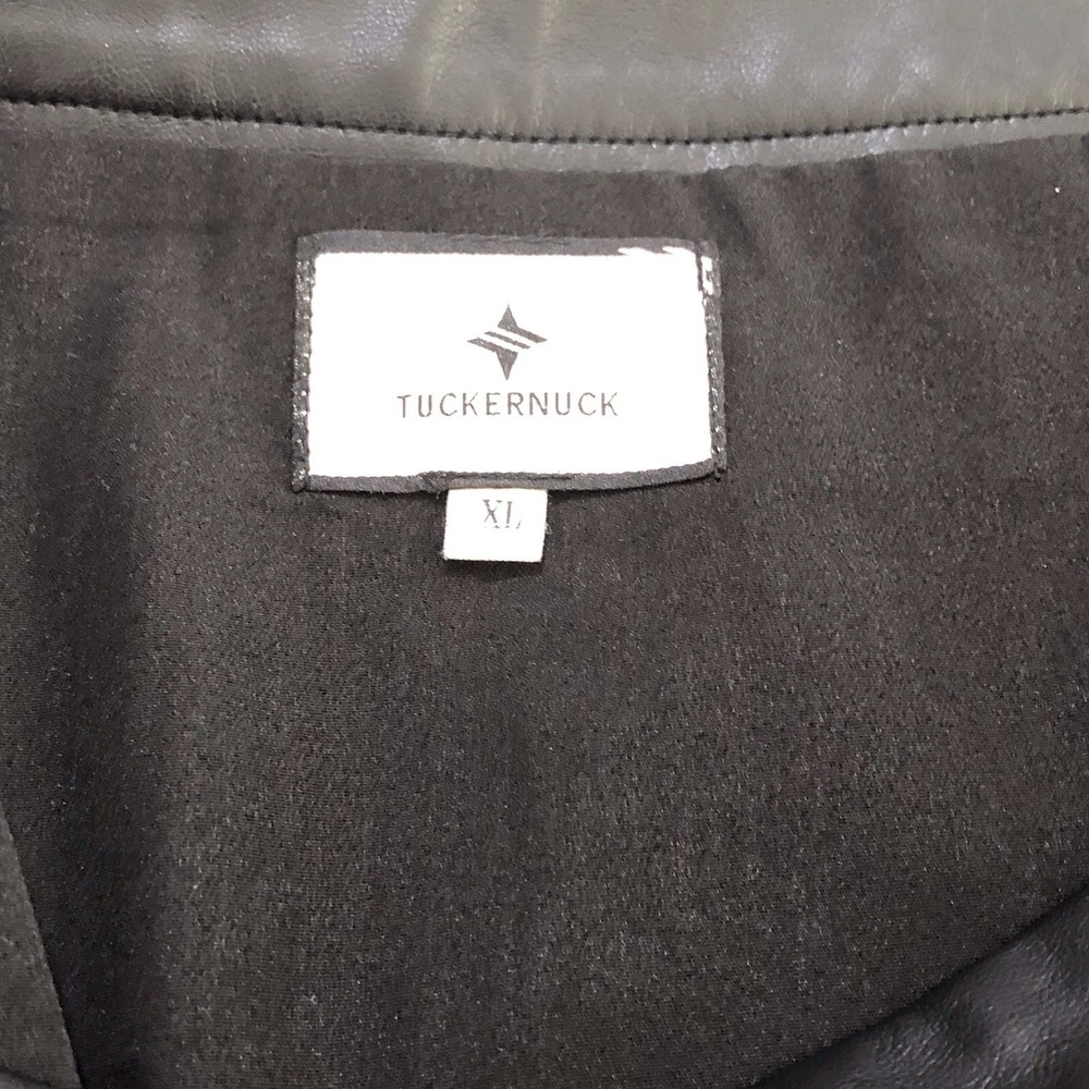 Tuckernuck Black Faux Leather A-Line Skater Mini Skirt Women's XL Vegan Preppy - Picture 6 of 8